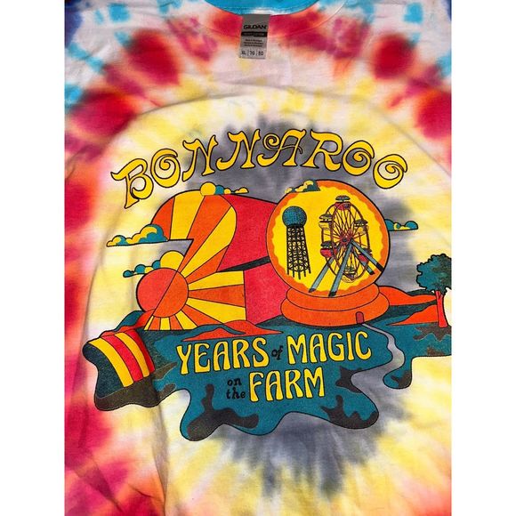 Bonnaroo Music Festival 2022 Tie-Dye Tee - Picture 3 of 5
